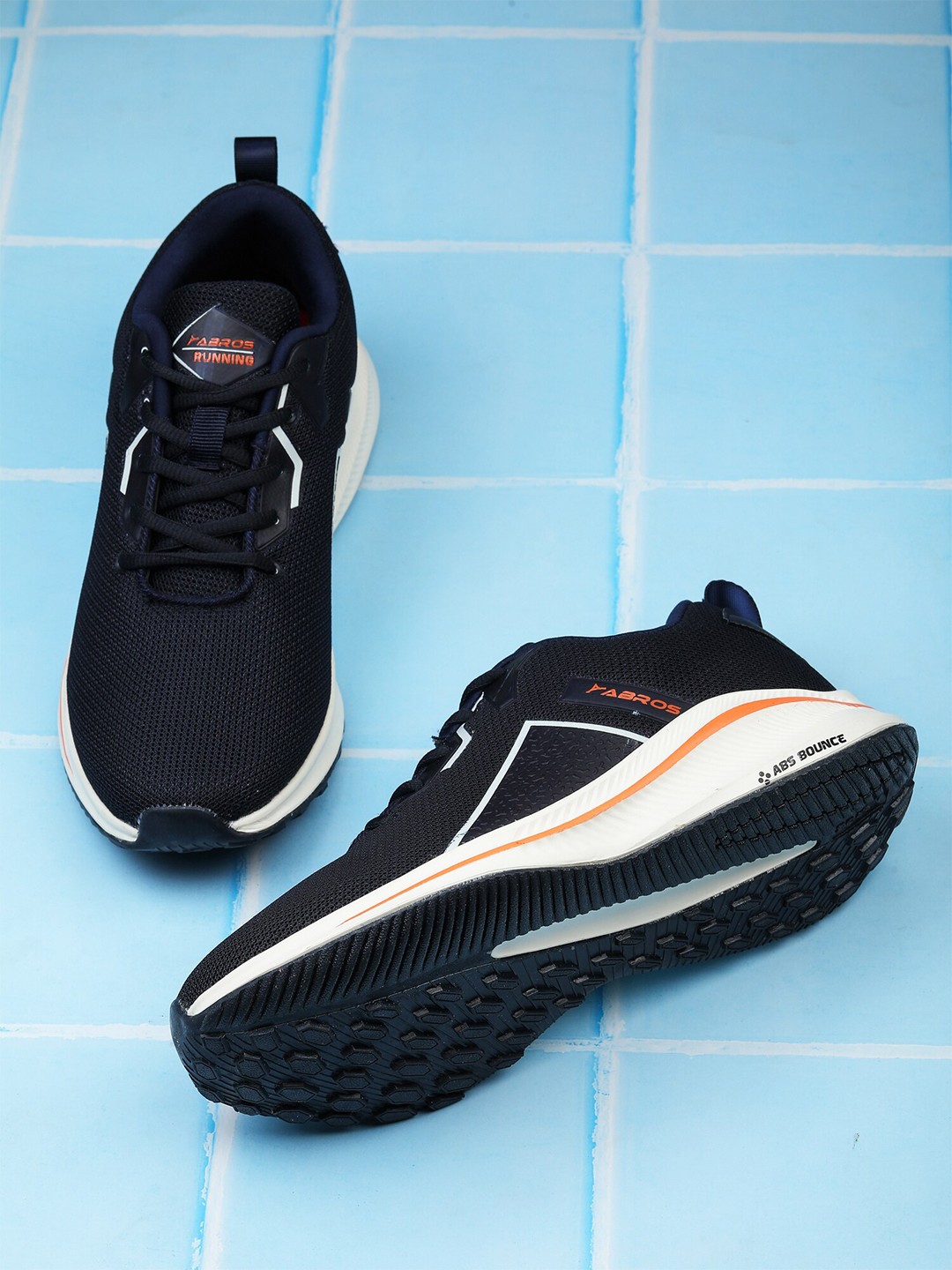 

ABROS Men Thomas Running Sports Shoes, Navy blue