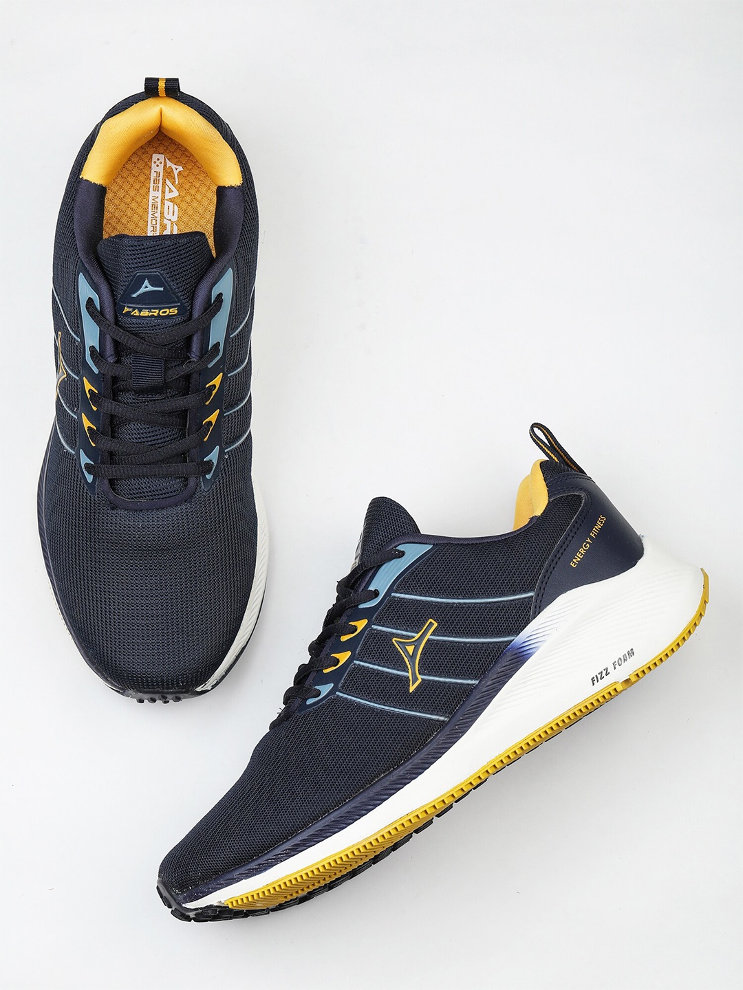 

ABROS Men William Running Sports Shoes, Navy blue