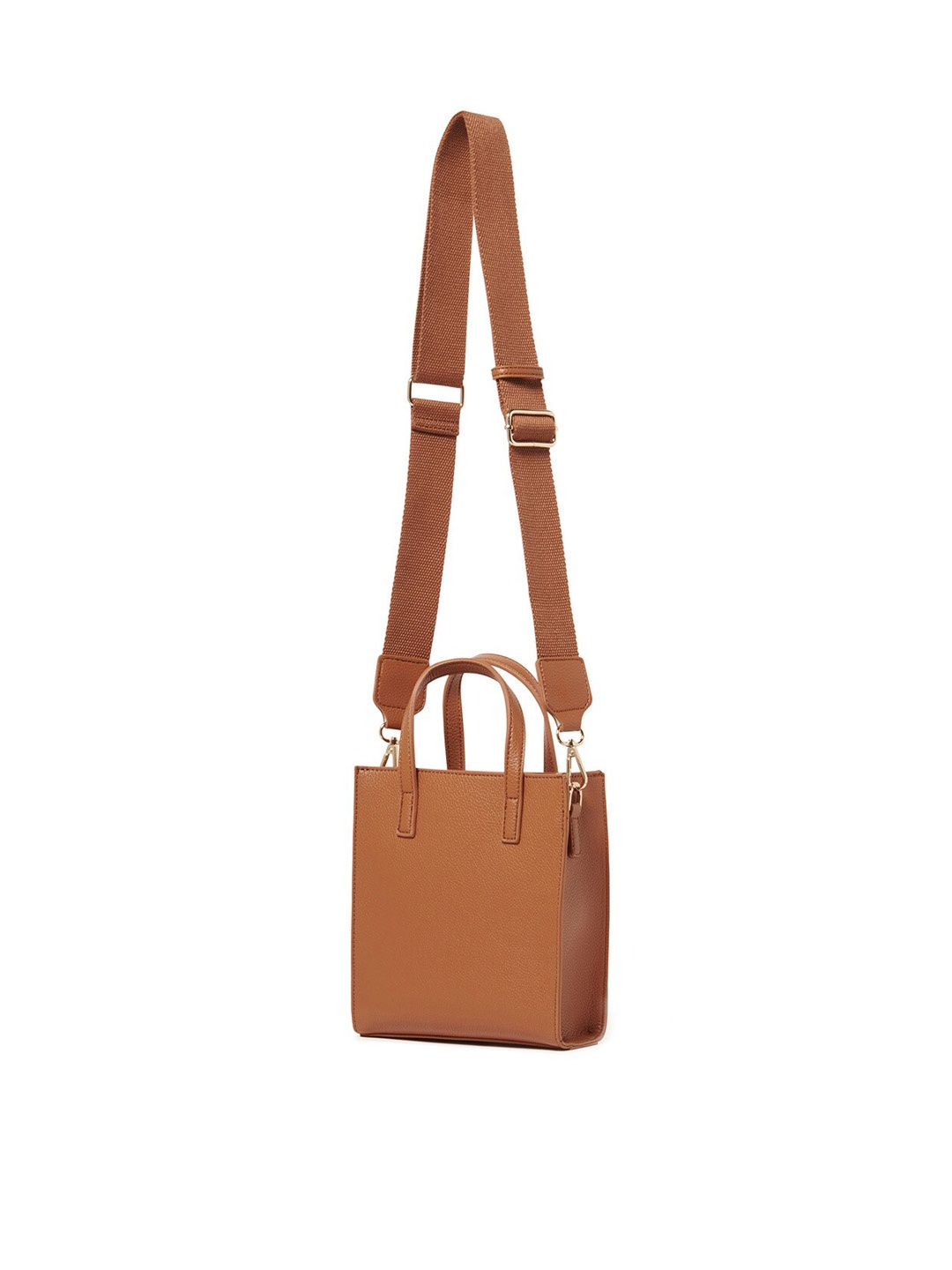 

Forever New Brown Textured PU Shopper Handheld Bag with Quilted