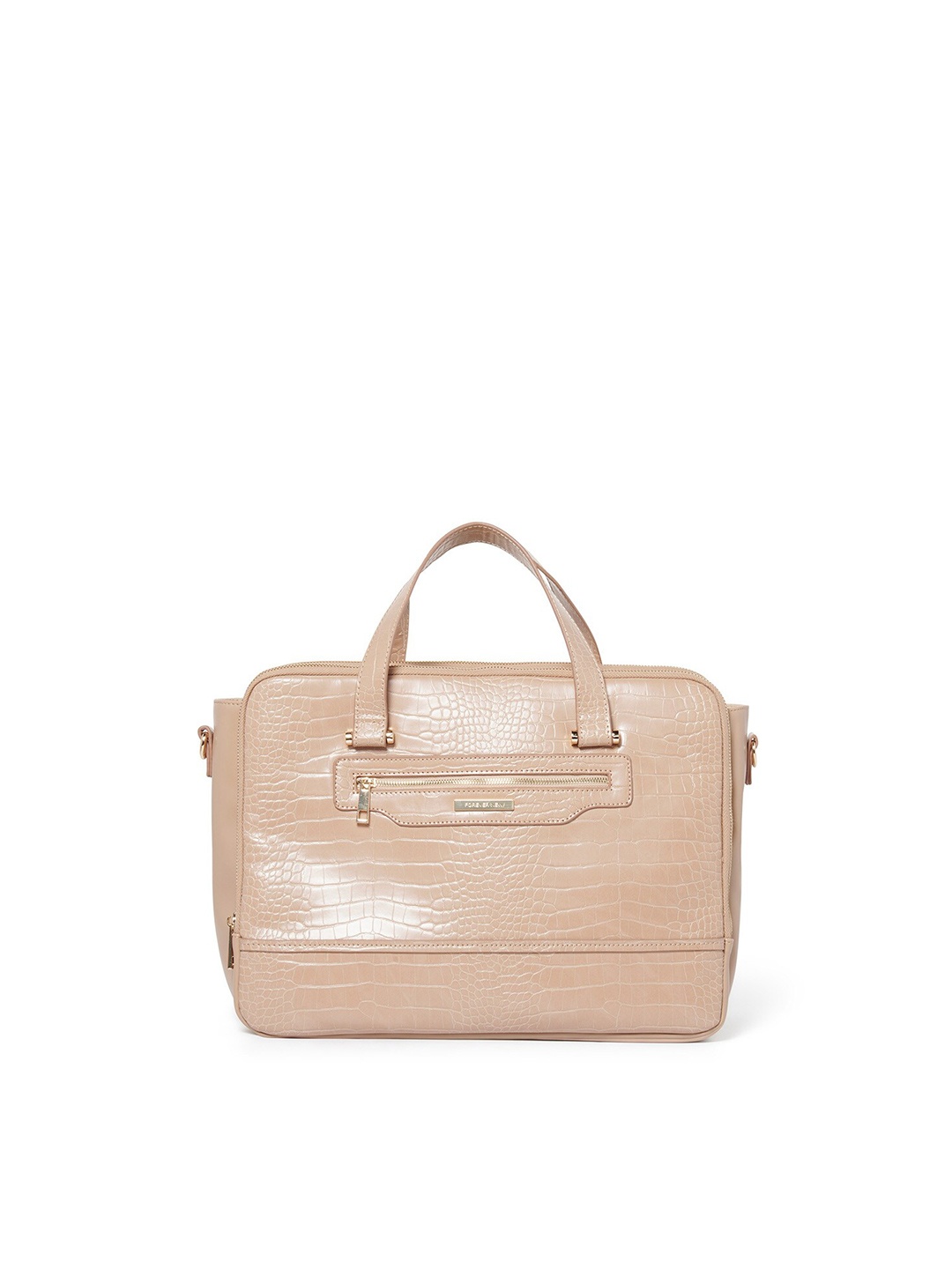 

Forever New Women Pink PU Laptop Bag