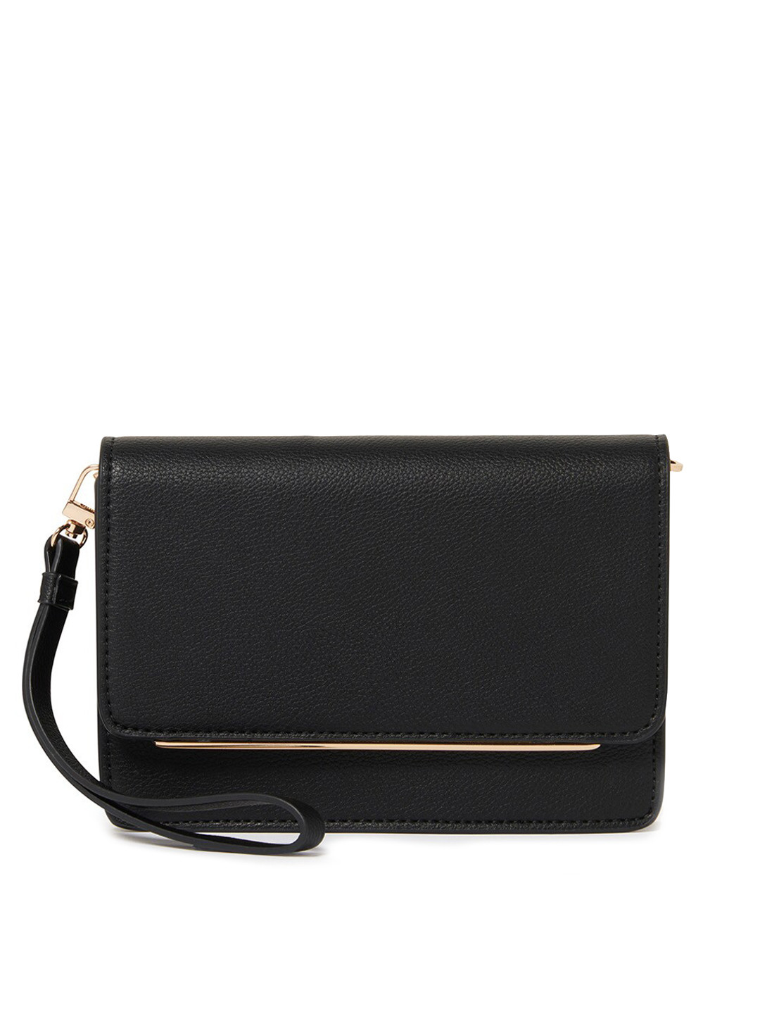 

Forever New Black PU Structured Sling Bag