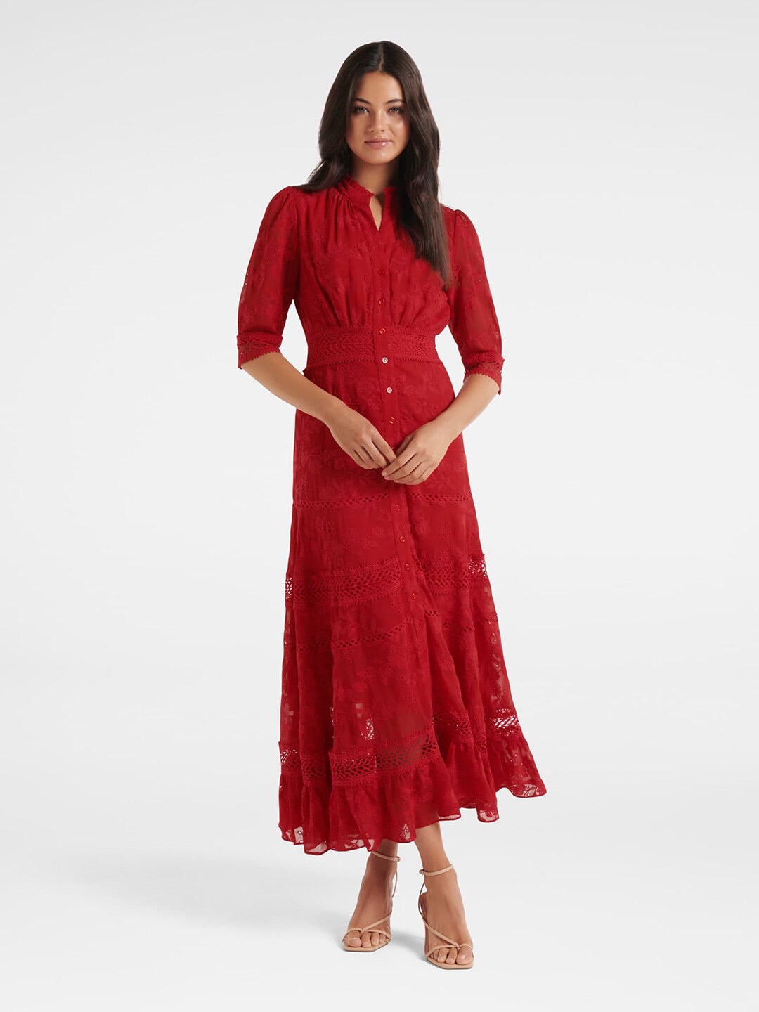 

Forever Women New Red Maxi Dress
