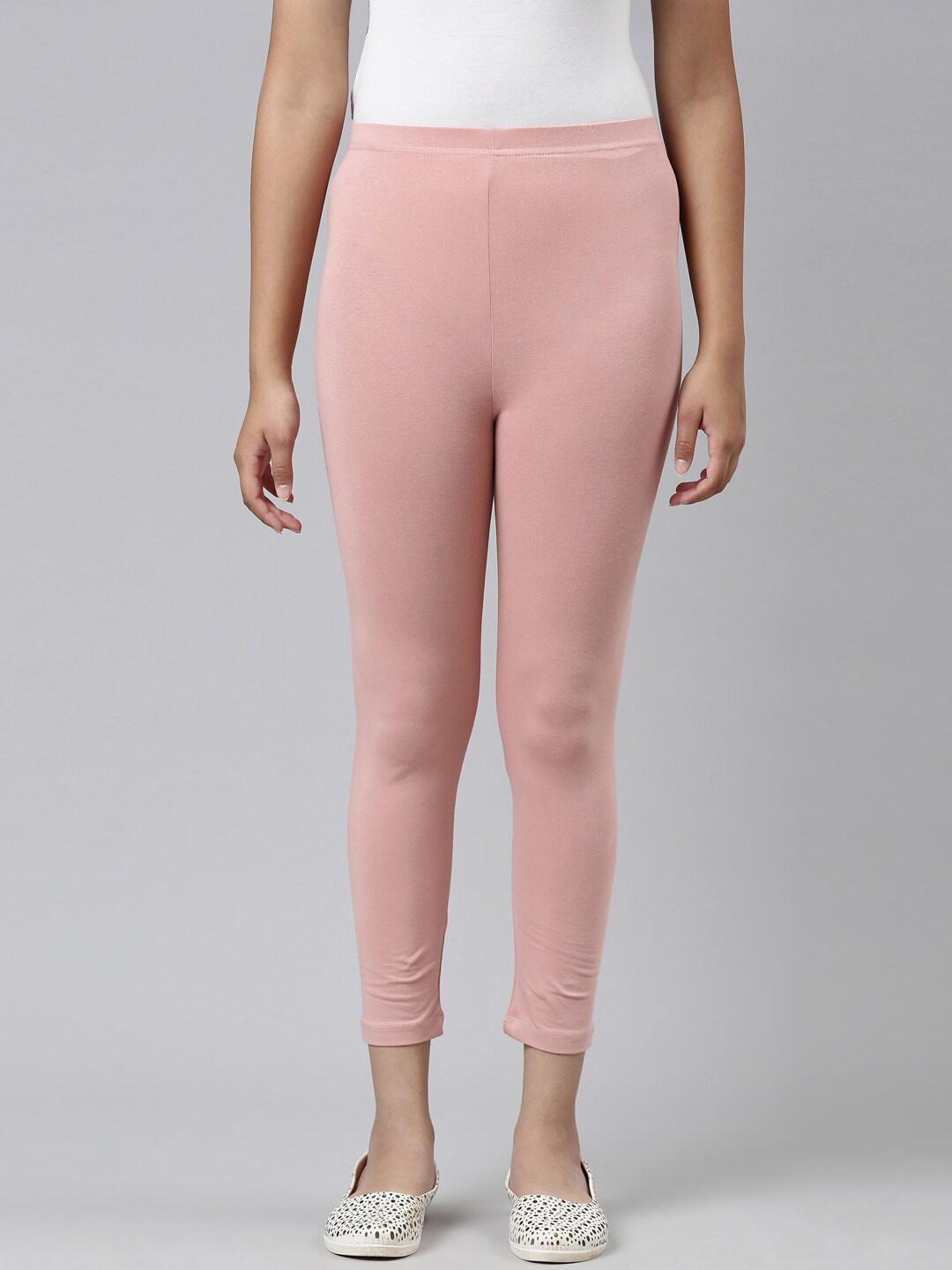 

Go Colors Girls Pink Three-Fourth Length Leggings