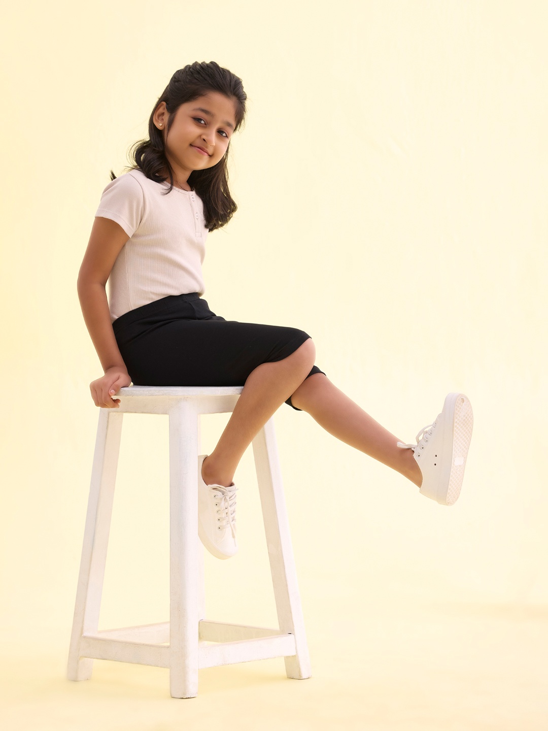 

Go Colors Girls Black Slim Fit Shorts