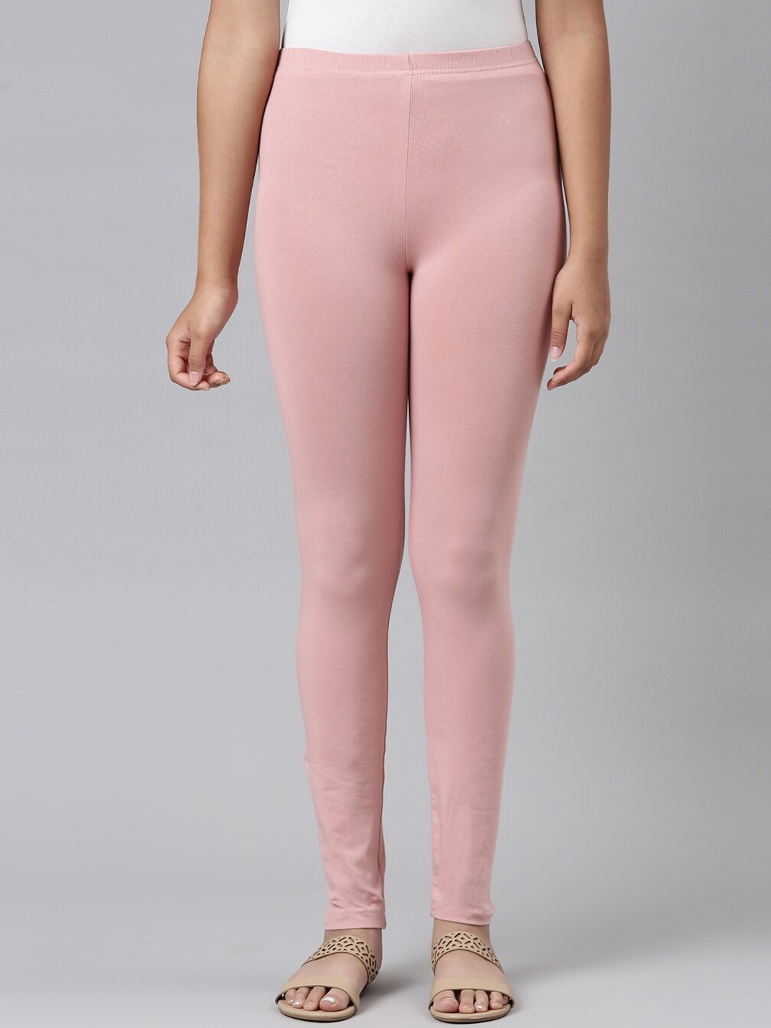 

Go Colors Girls Pink Ankle Length Leggings