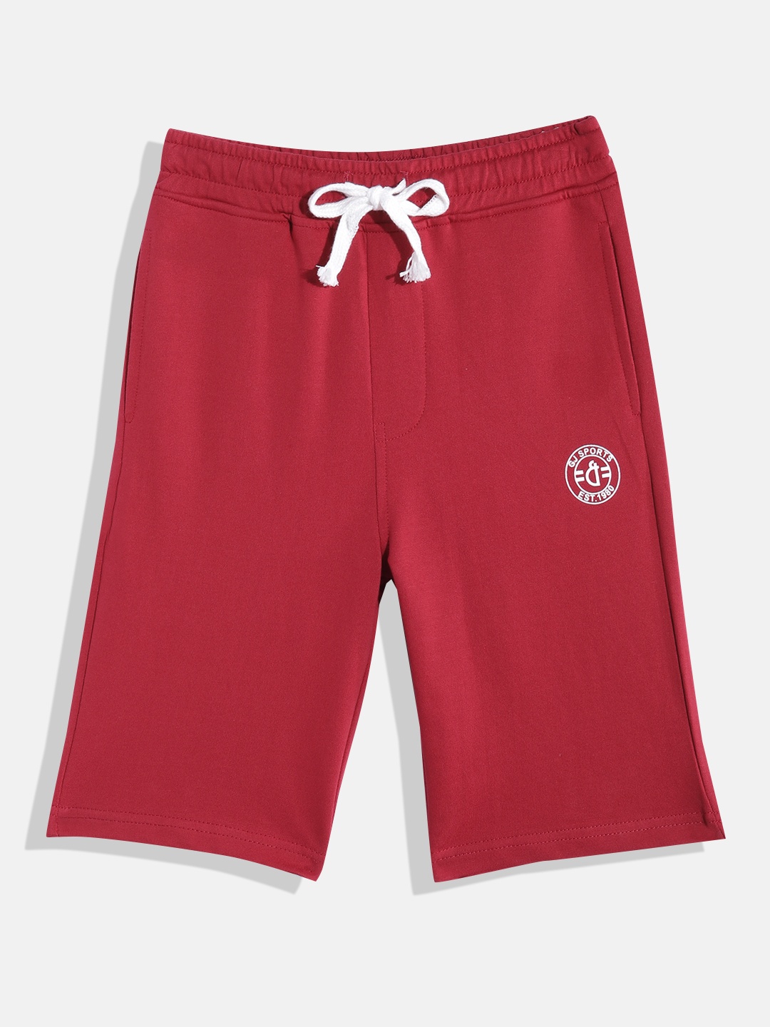 

Gini and Jony Boys Pure Cotton Shorts, Red