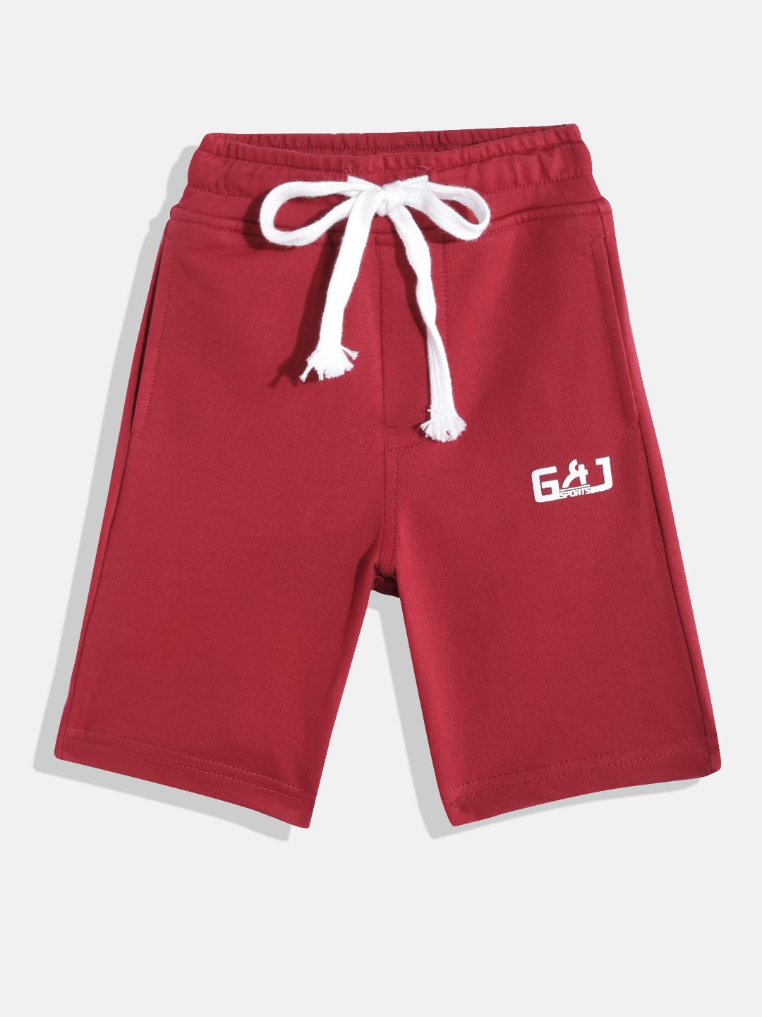 

Gini and Jony Boys Pure Cotton Shorts, Red