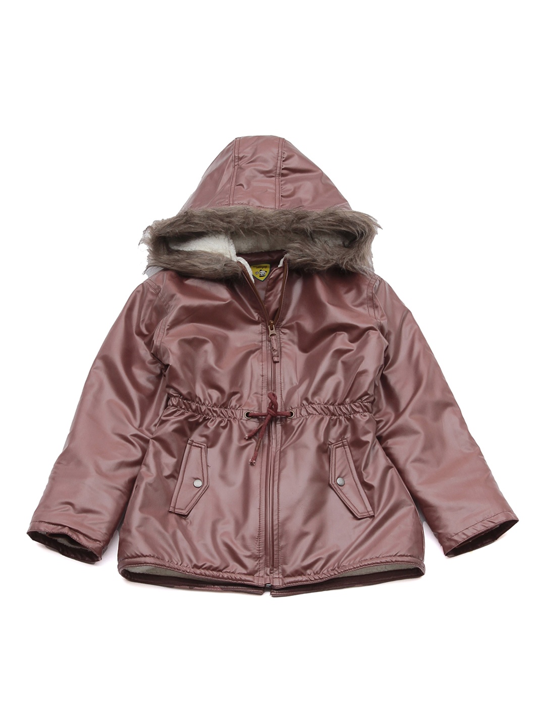 

Lil Lollipop Girls Brown Lightweight Open Front Jacket