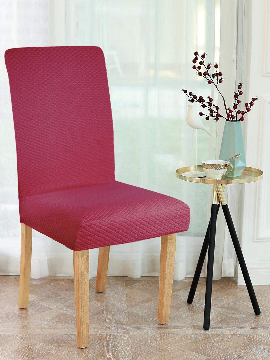 

HomeTown Purple Textured Chair Cover