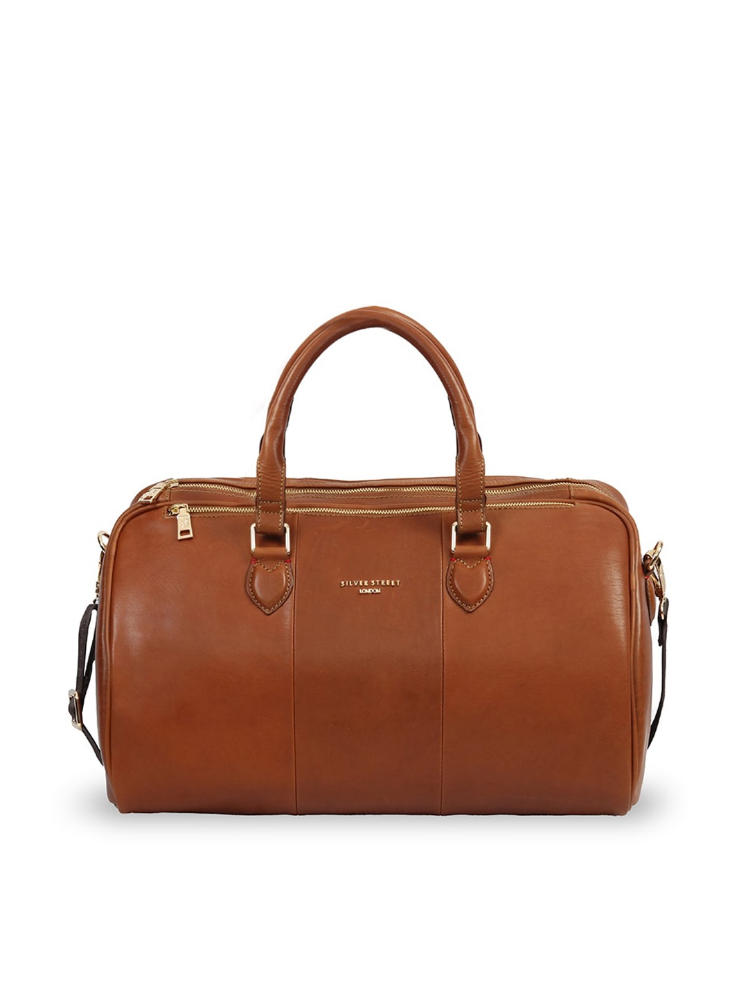 

SILVER STREET LONDON Men Tan Brown Solid Duffel Bag
