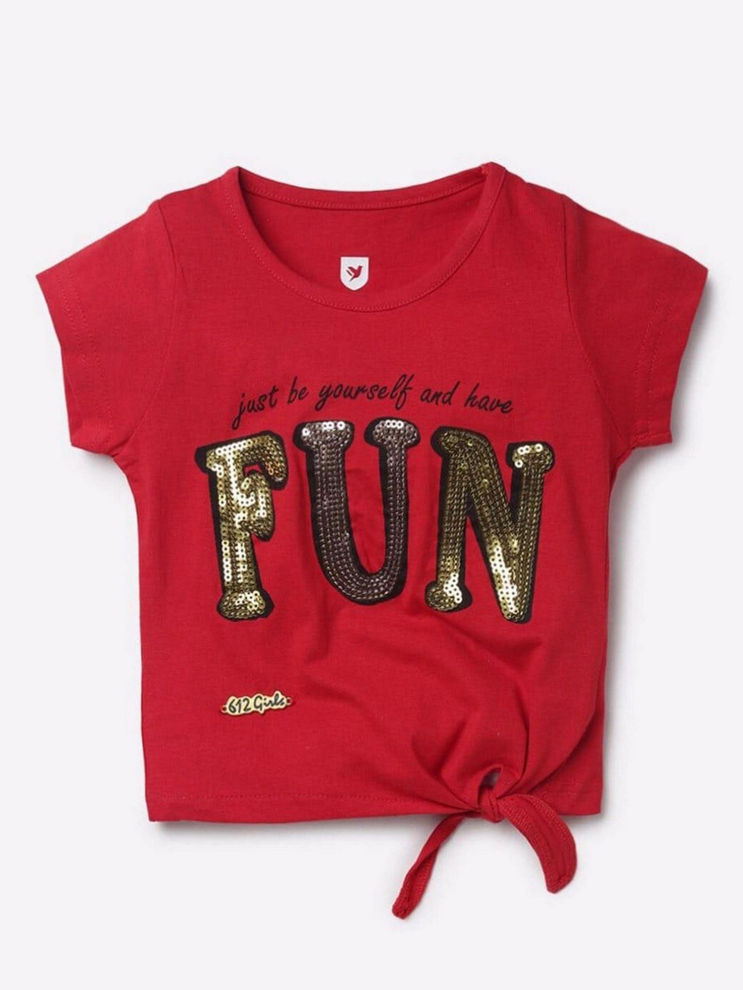 

612League Red Print Top