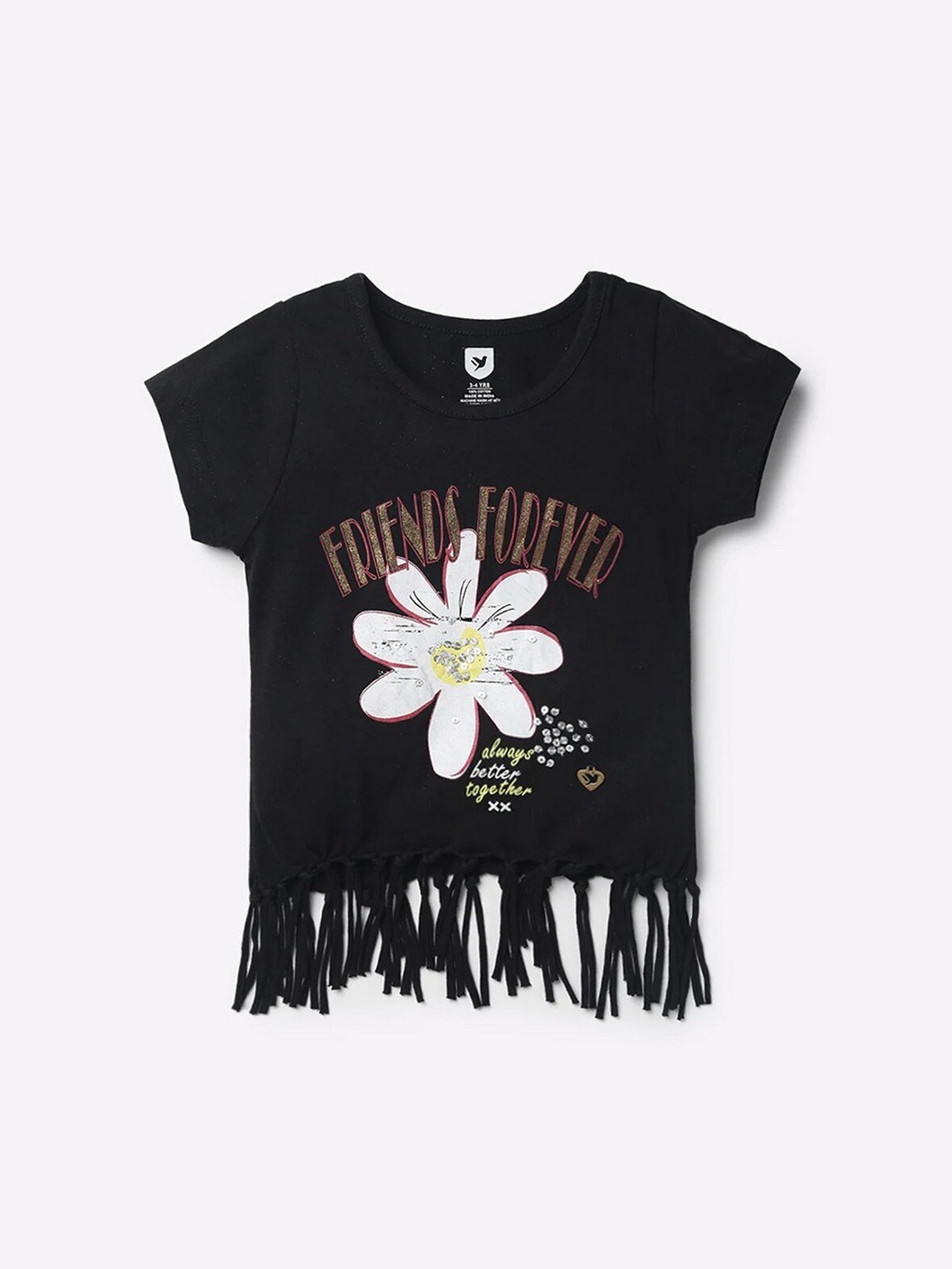 

612League Black Print Top