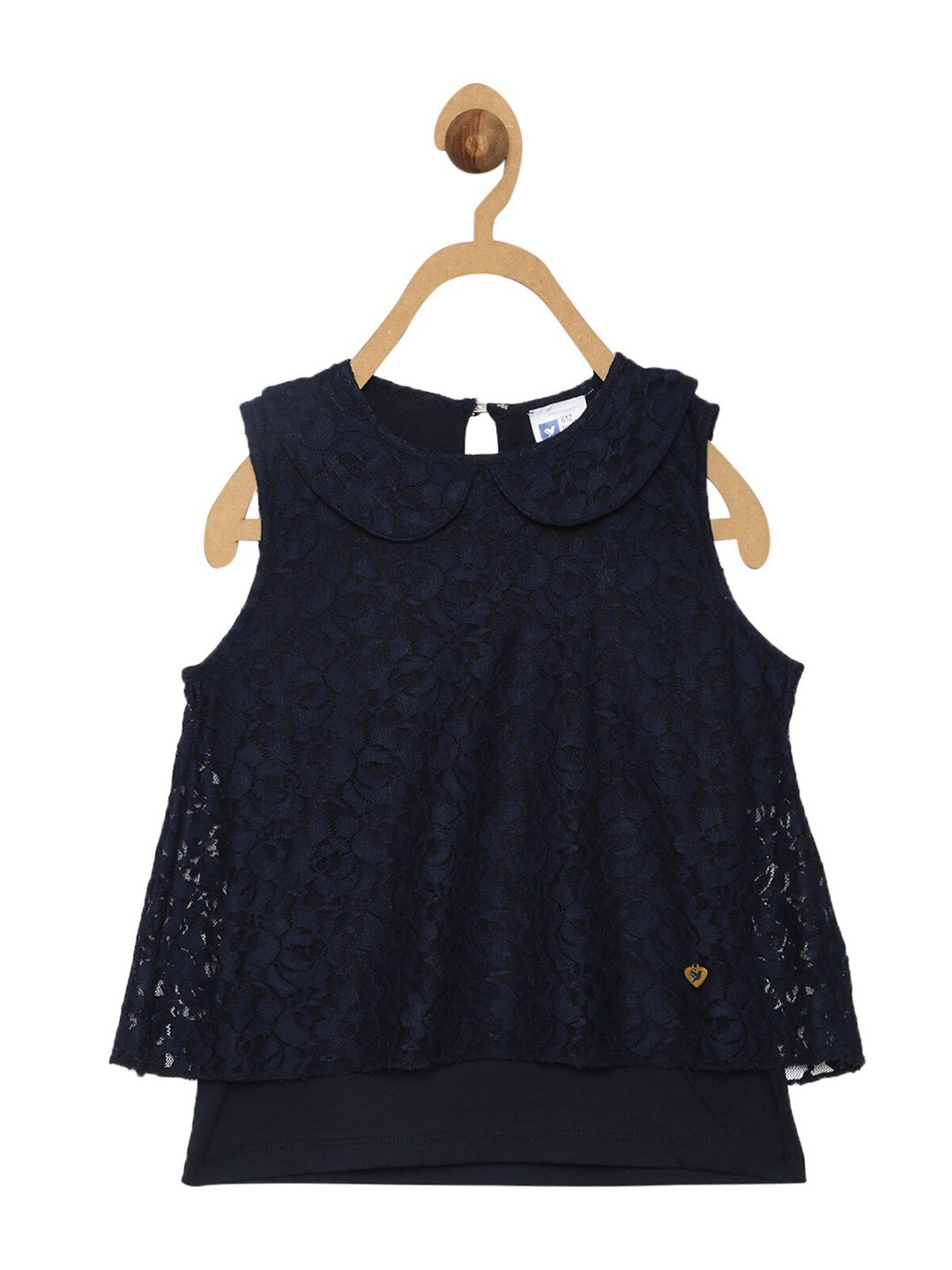 

612League Blue Peter Pan Collar Top