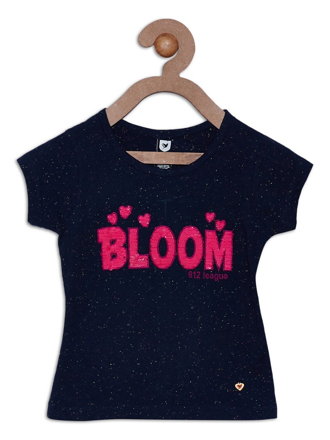 

612League Blue Printed Top