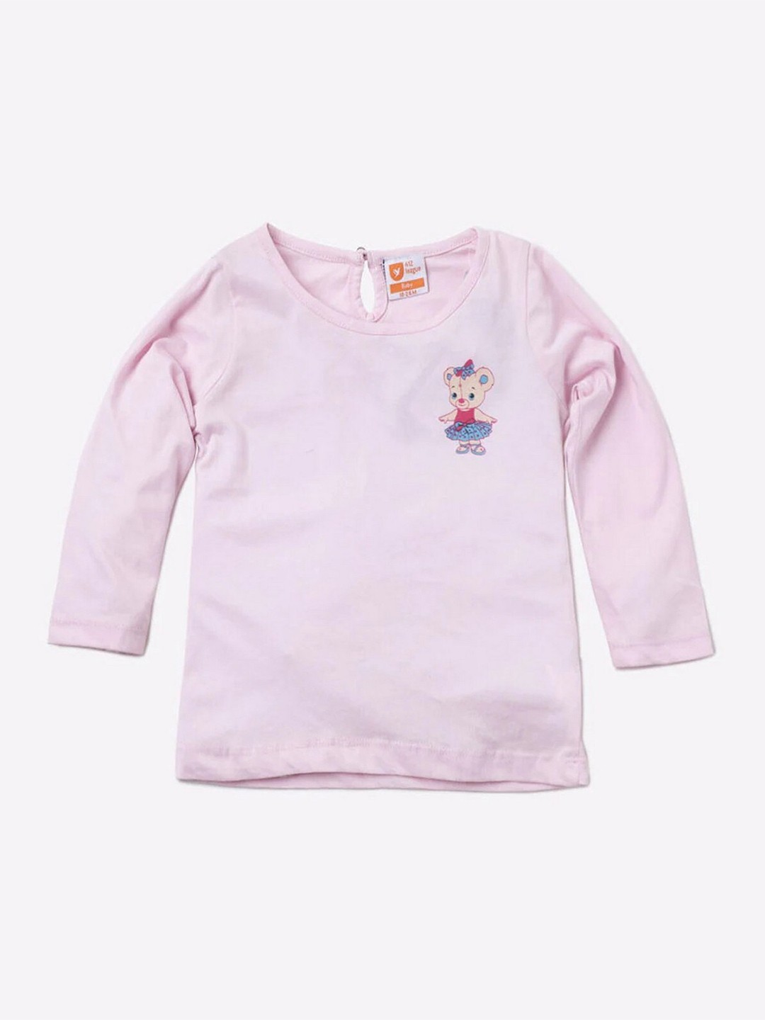 

612League Girls Pink Solid Top