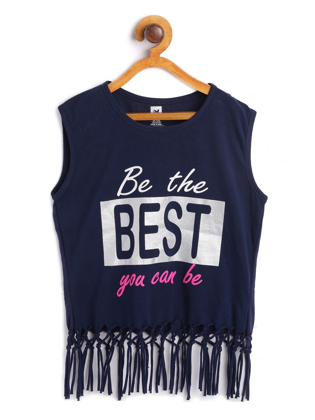 

612League Girls Blue Printed Top