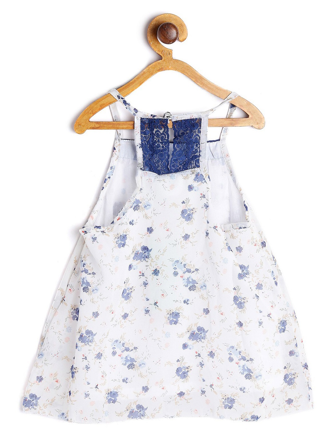 

612League White Floral Print Top