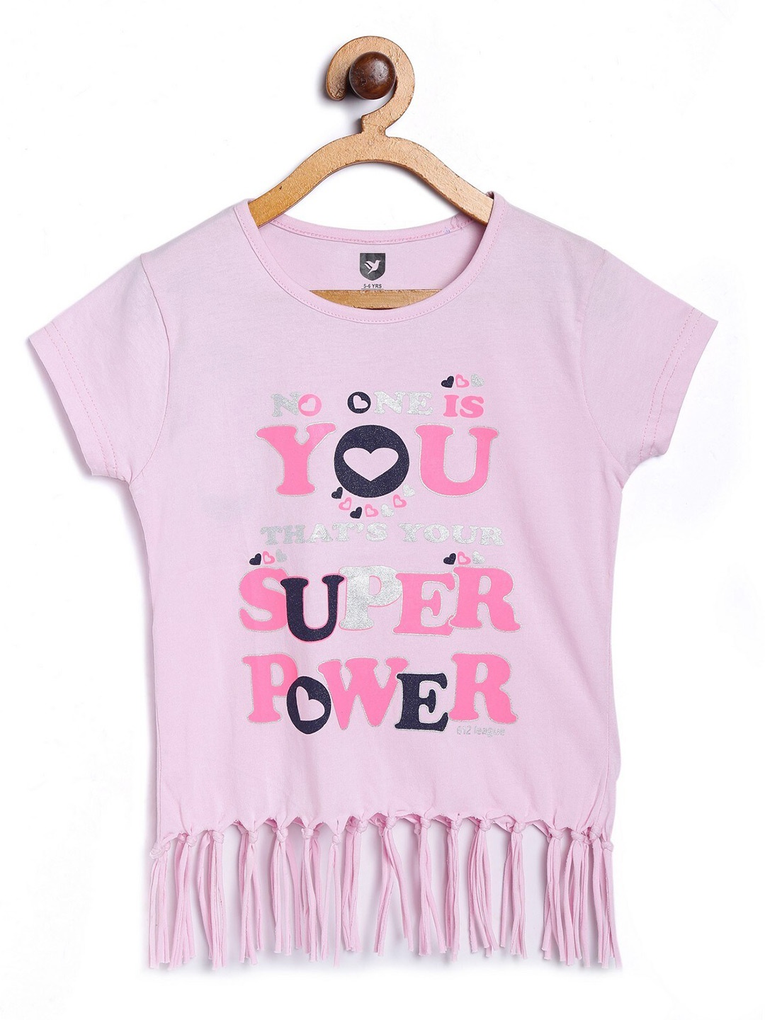 

612League Pink Print Pure Cotton Top