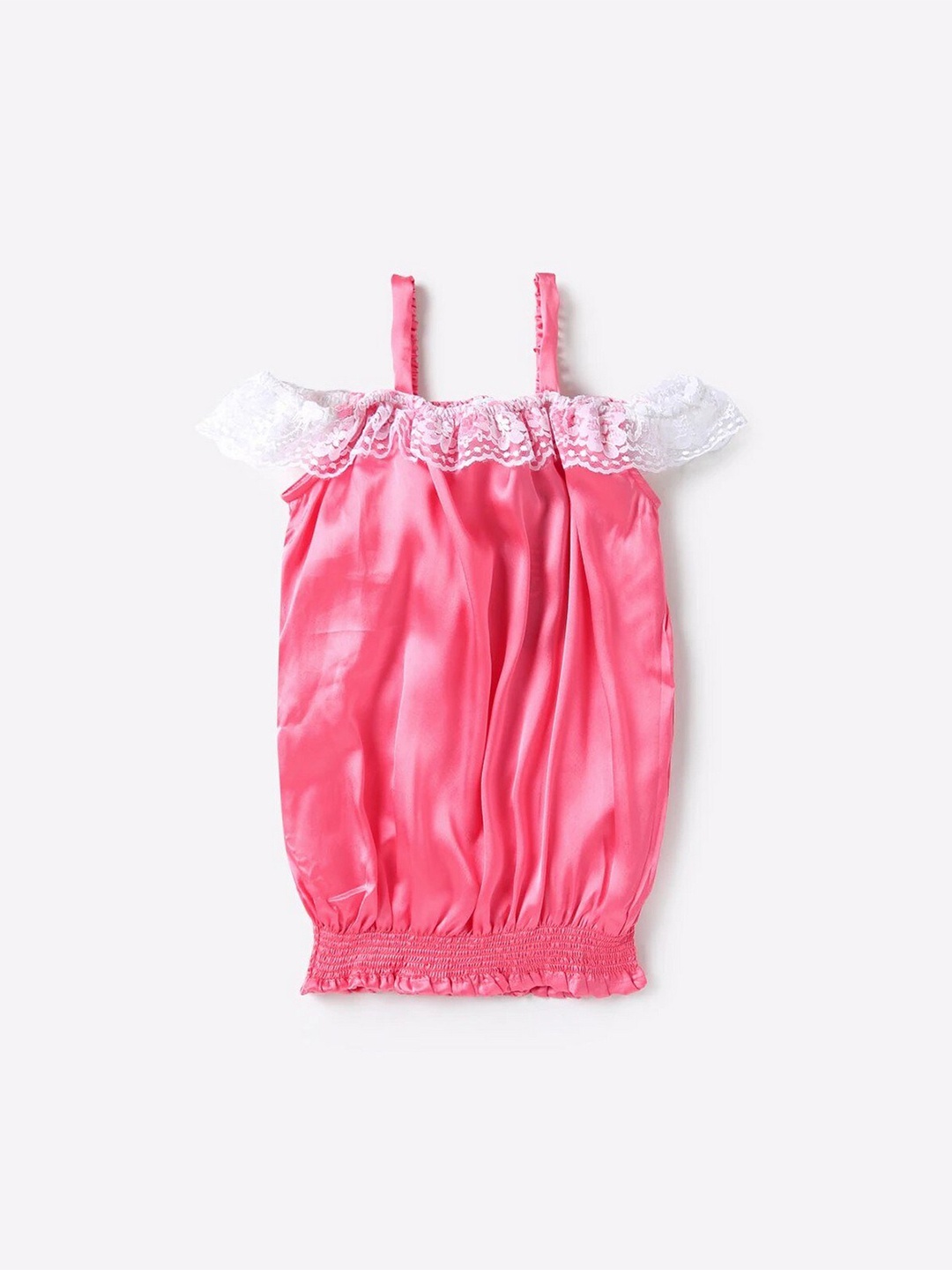 

612League Girls Coral Pink Blouson Top