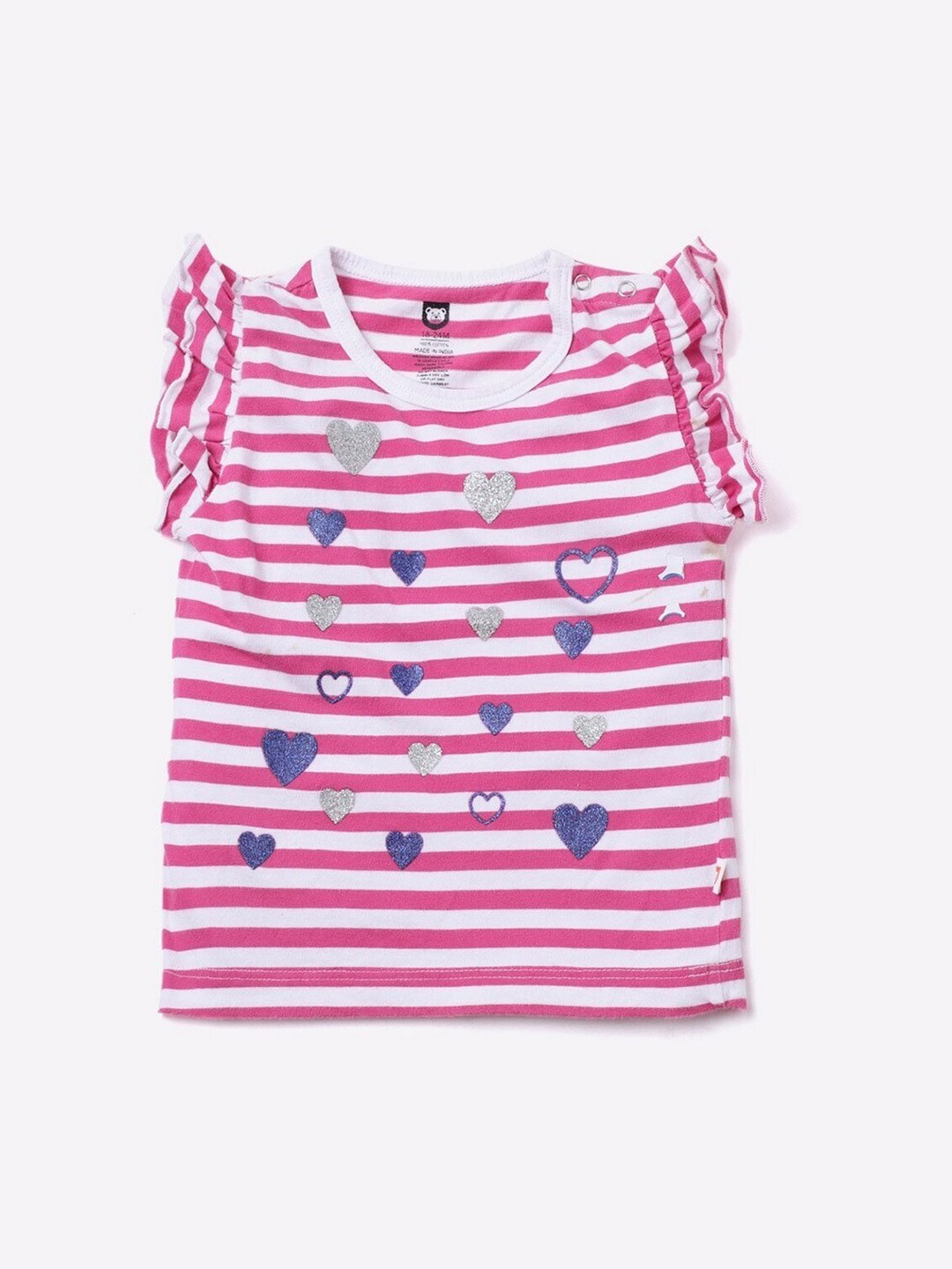 

612League Pink Striped Top