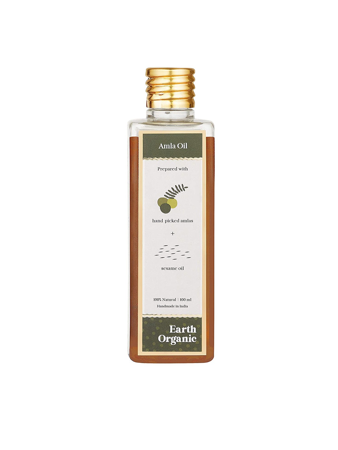 

Earth Organic Anti-Hair Fall Amla Hair Oil 100ml, Transparent