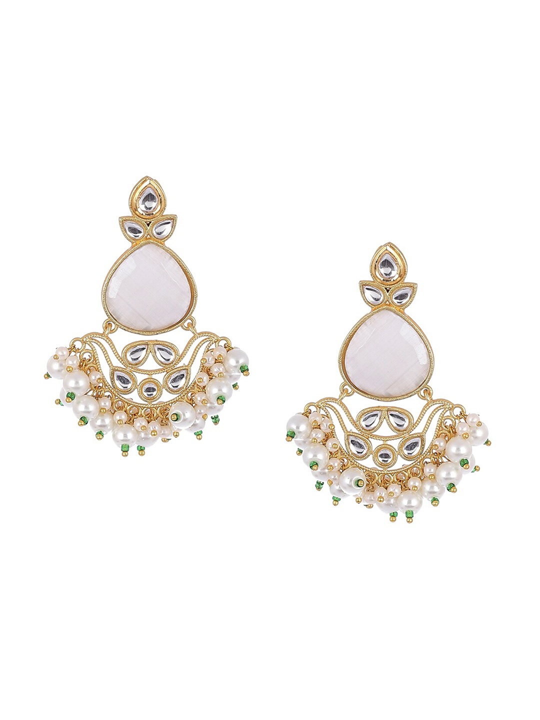 

Biba White Women Contemporary Chandbalis Earrings