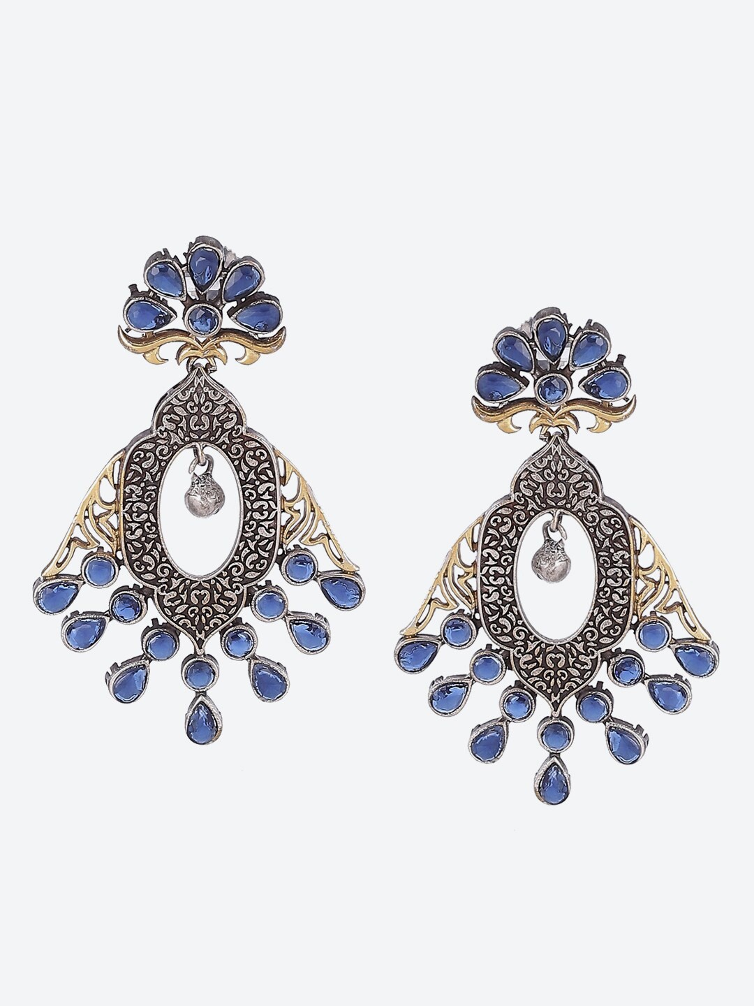 

Biba Gold-Toned Contemporary Chandbalis Earrings
