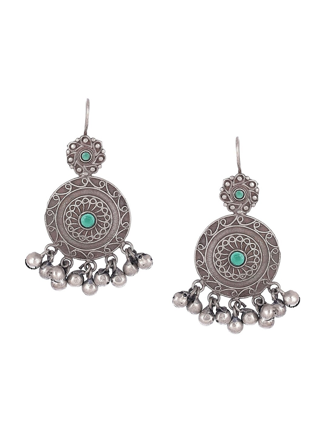 

Biba Gunmetal-Toned Contemporary Drop Earrings, Metallic