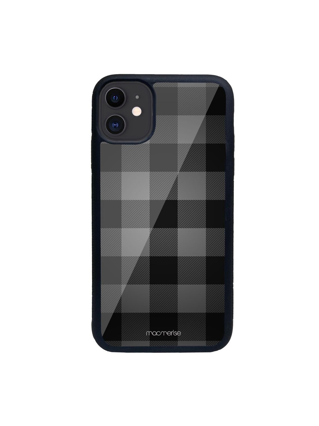 

macmerise Black Printed Camo Glass iPhone 11 Back Case