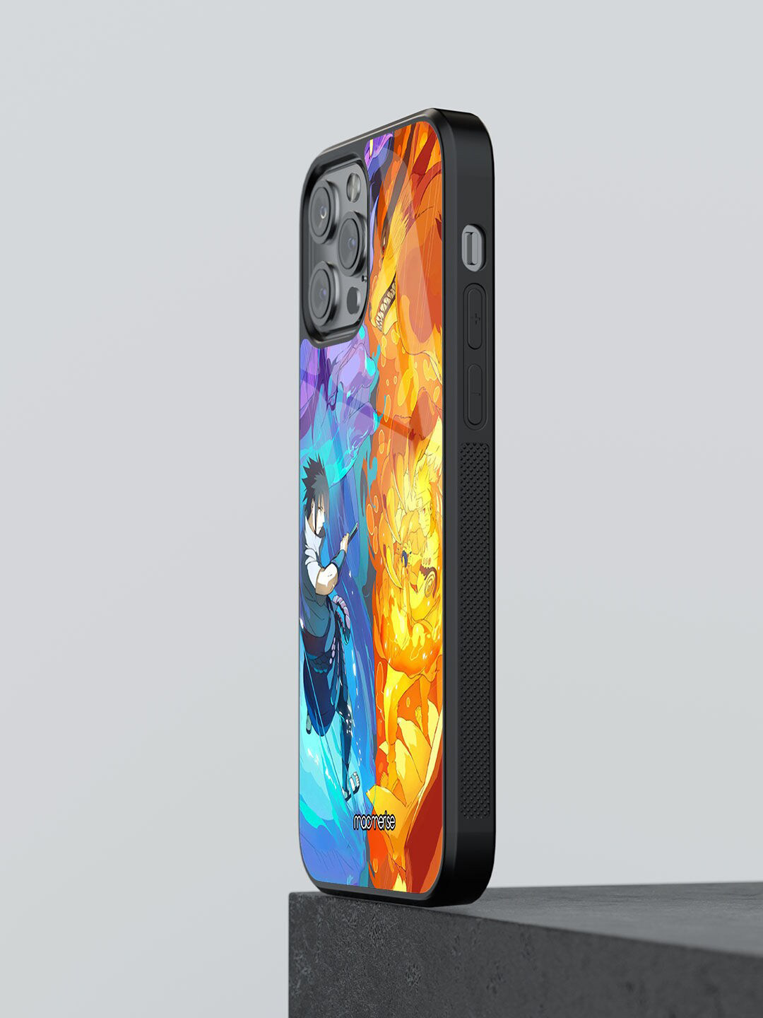 

macmerise Yellow & Blue Susanoo Vs Kurama Printed iPhone 12 Pro Max Back Case
