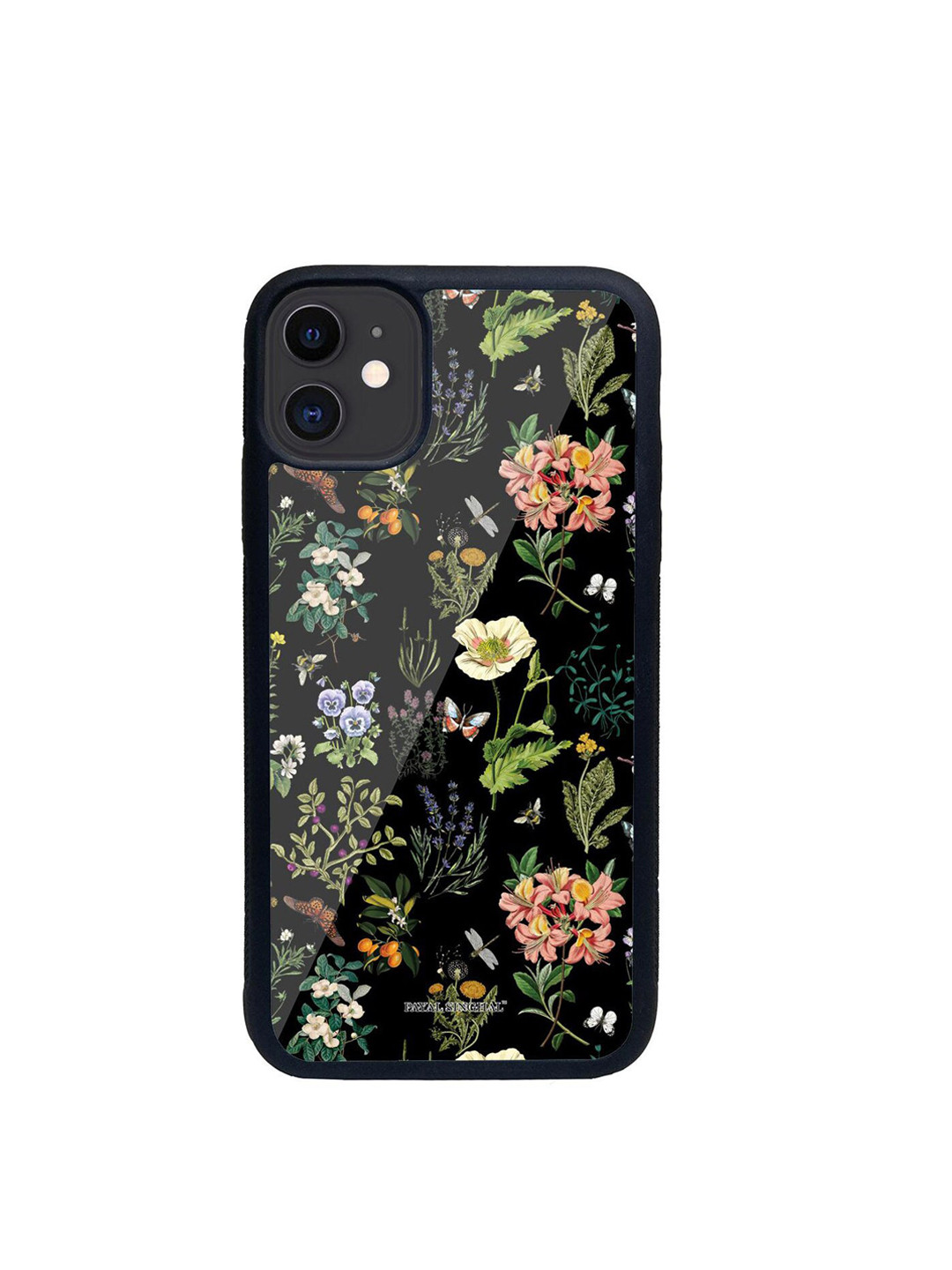 

Macmerise Black & Green Printed Payal Singhal Titli Black Glass iPhone 11 Back Case