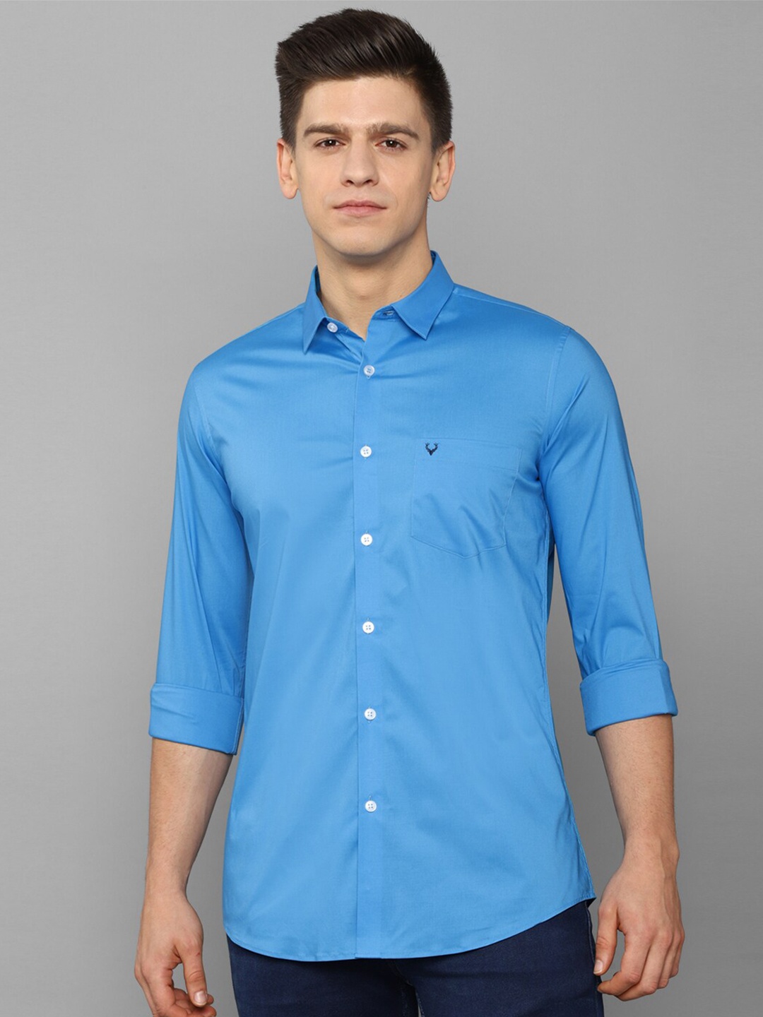 

Allen Solly Men Blue Slim Fit Casual Shirt