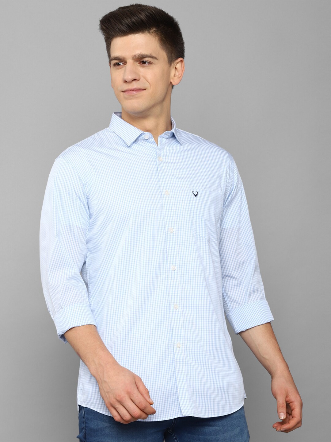 

Allen Solly Men Blue Slim Fit Formal Shirt