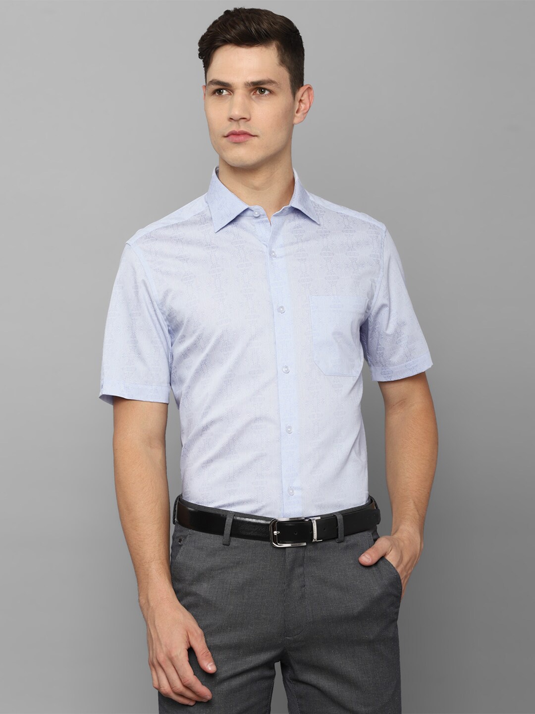 

Louis Philippe Men Blue Regular Fit Casual Shirt