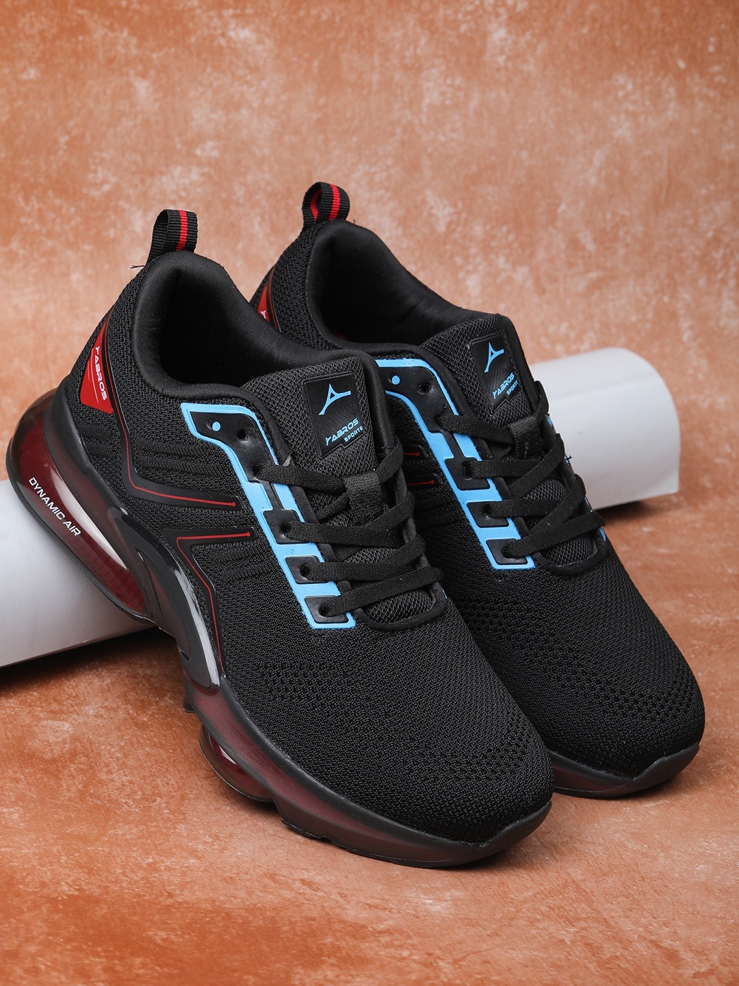 

ABROS Men Benjamin Running Sports Shoes, Black