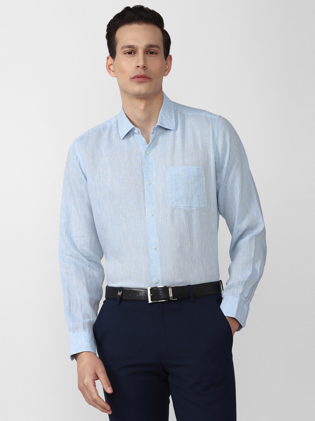 

Van Heusen Men Blue Casual Shirt