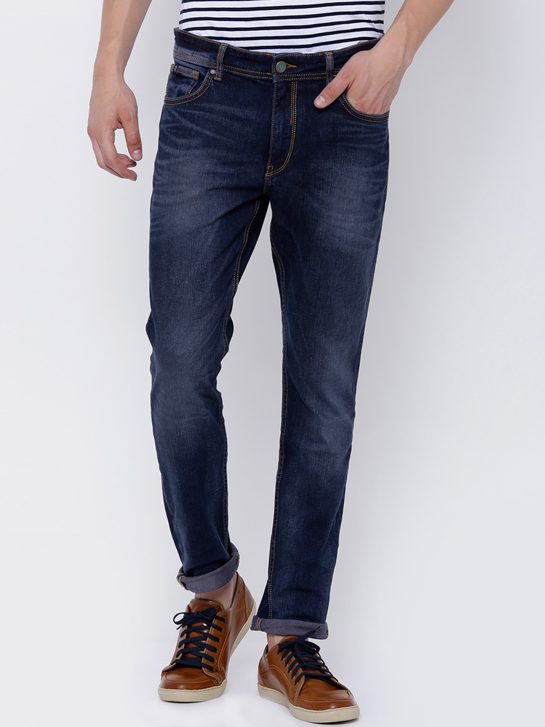 

LOCOMOTIVE Men Blue Slim Fit Stretchable Jeans