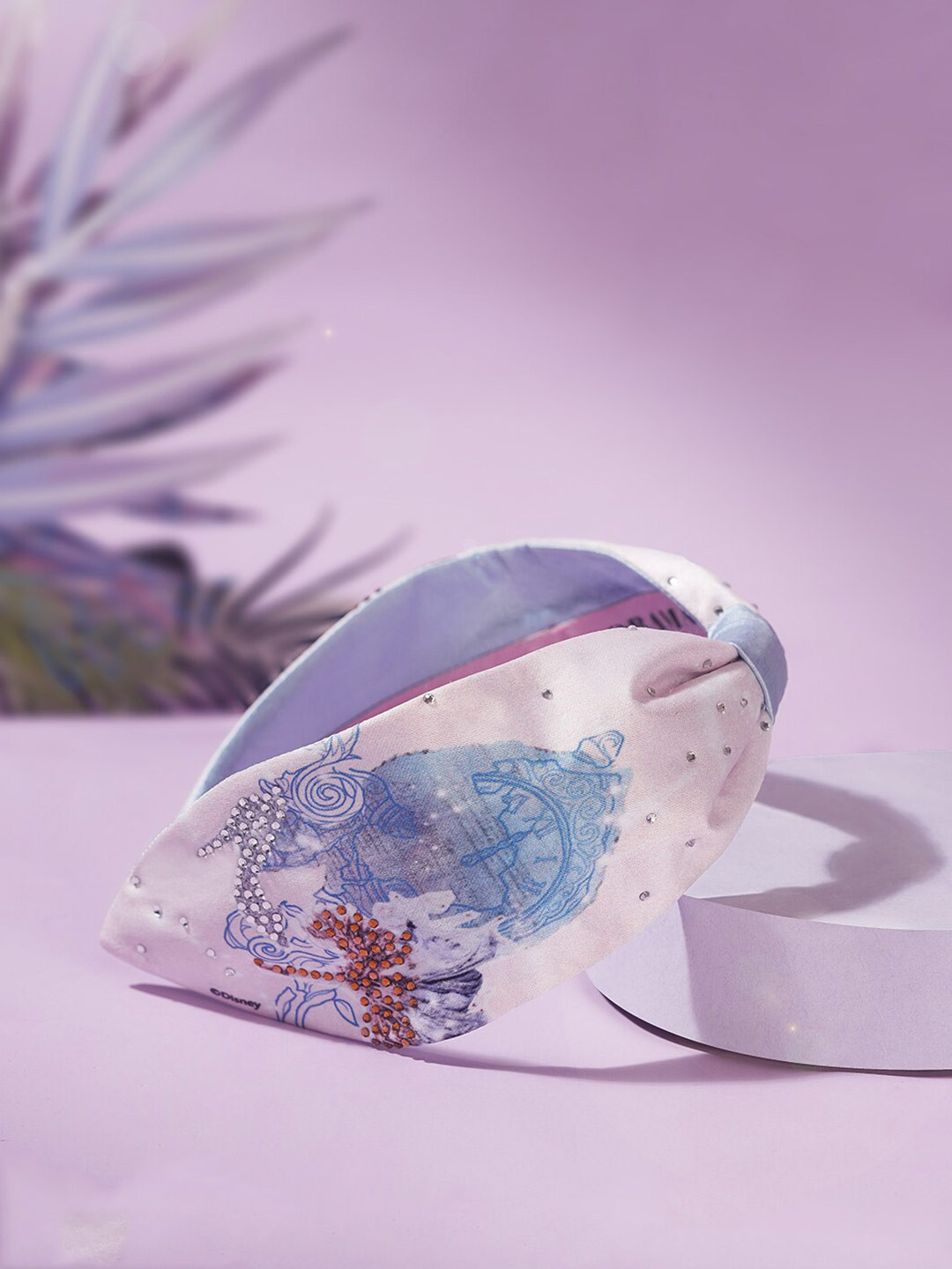 

HAIR DRAMA CO. Girls White & Blue Embellished Hairband