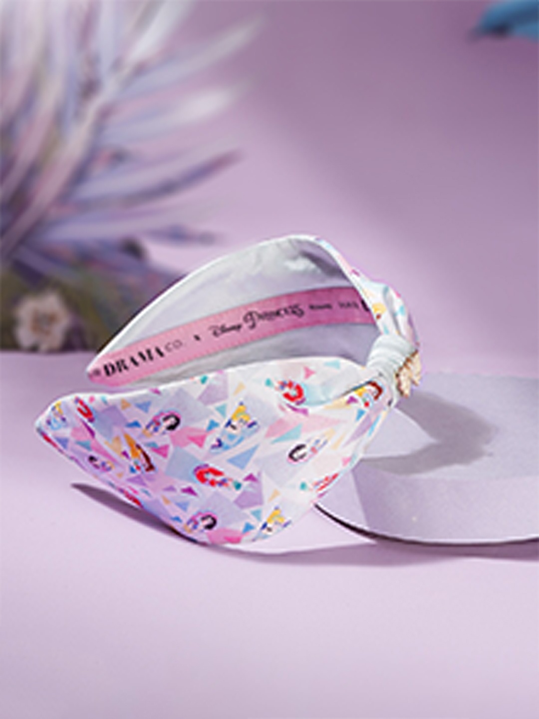 

HAIR DRAMA COMPANY Girls White & Blue Printed Hairband