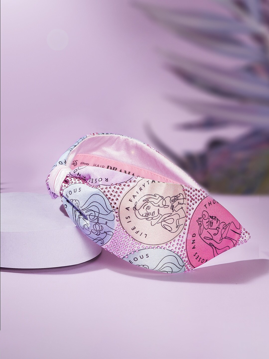

HAIR DRAMA CO. Girls Pink & Blue Embellished Hairband