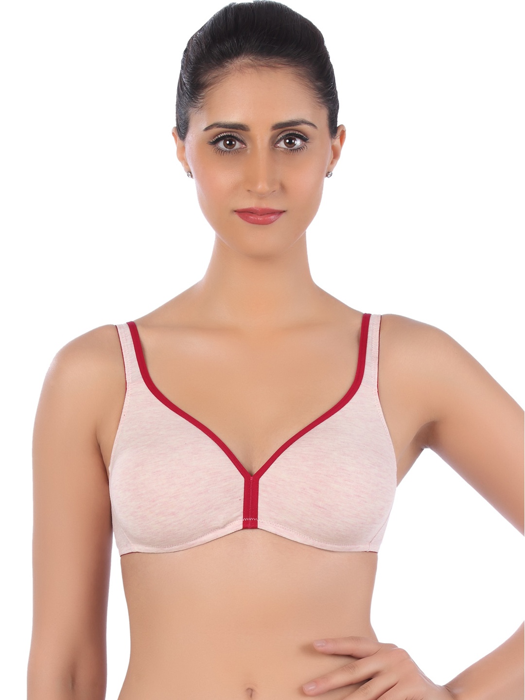 

Triumph Pink & Red Solid Non-Wired Full-Coverage Non-Padded Everyday Bra 7613113521206