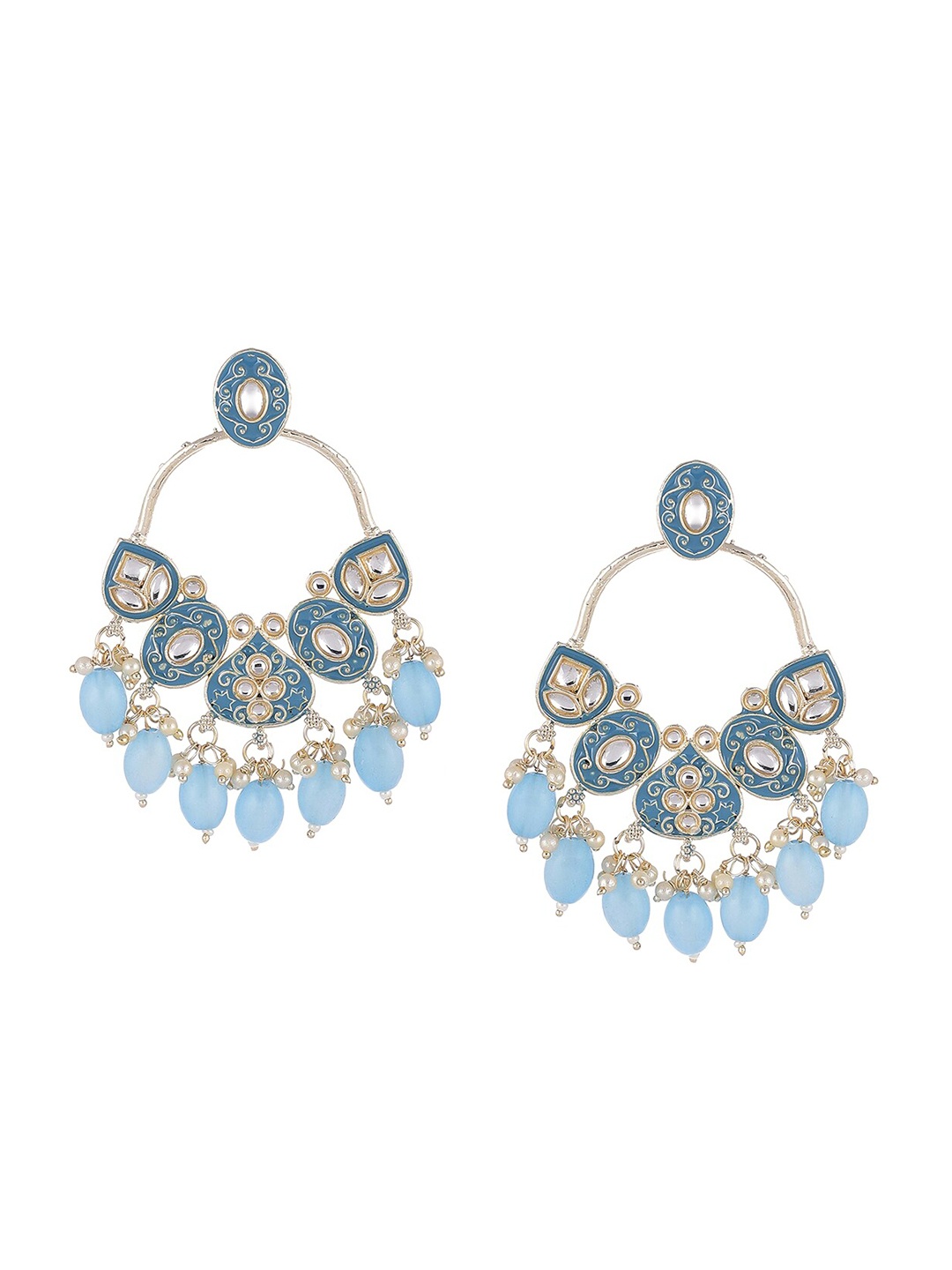 

Biba Blue Contemporary Chandbalis Earrings