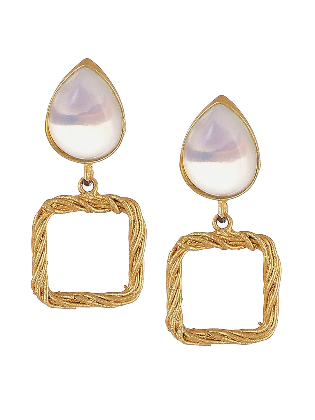 

Biba White Contemporary Drop Earrings