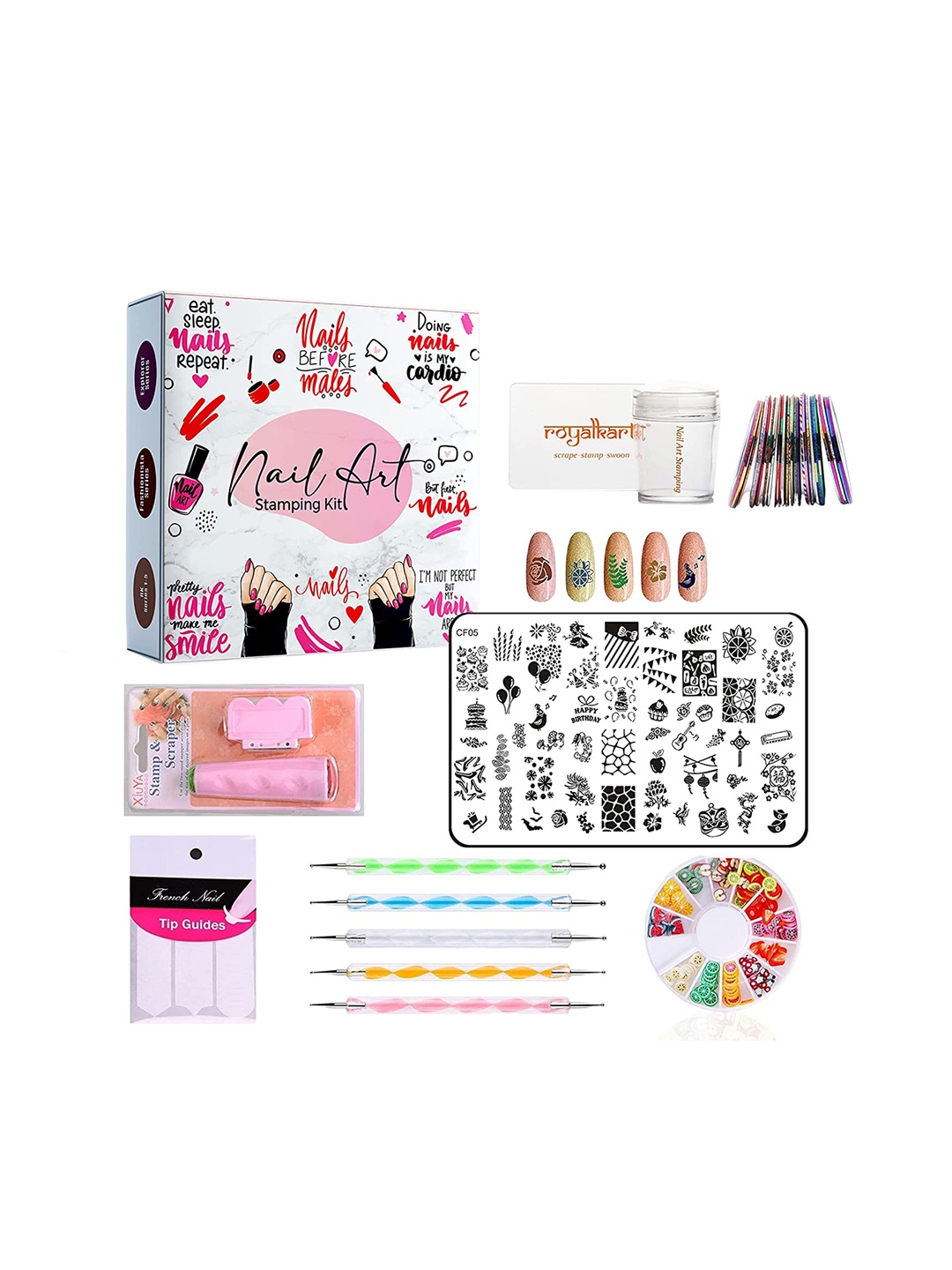 

royalkart Nail Art Stamping Kit - CF Series, Multi