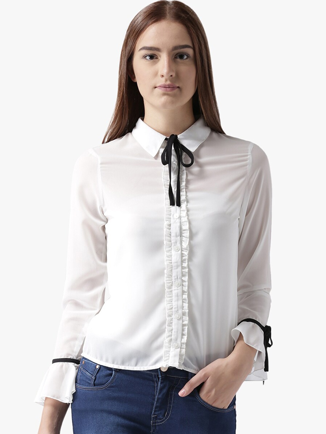

DODO & MOA White Shirt Style Top