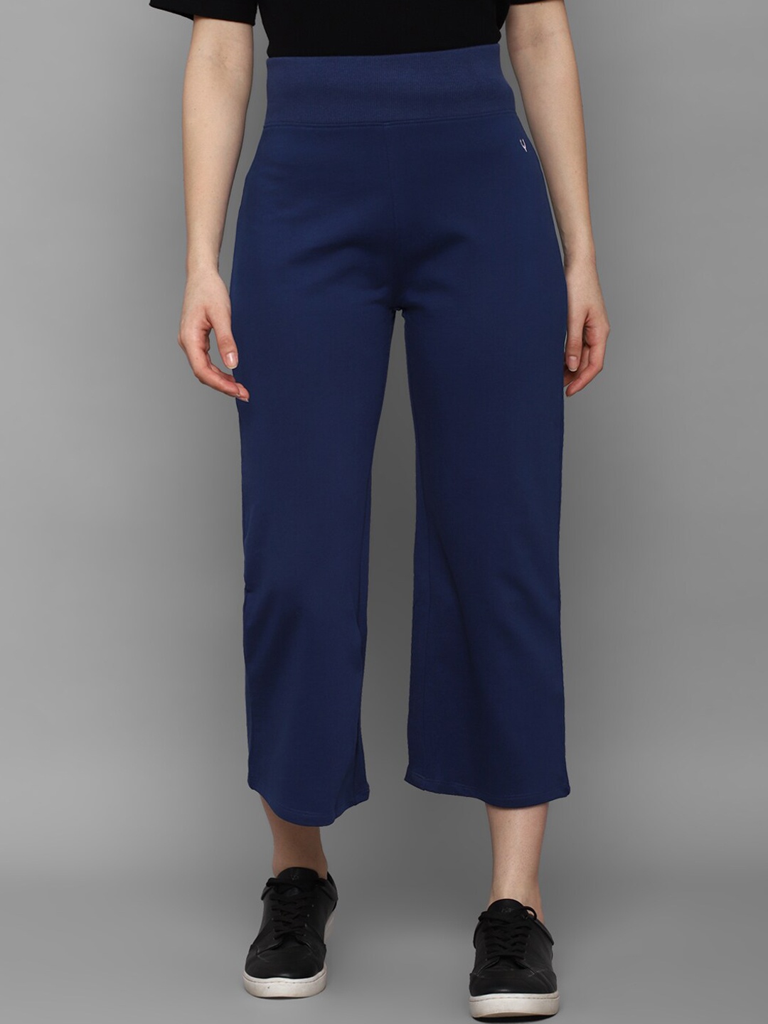 

Allen Solly Woman Women Navy Blue Culottes Trousers