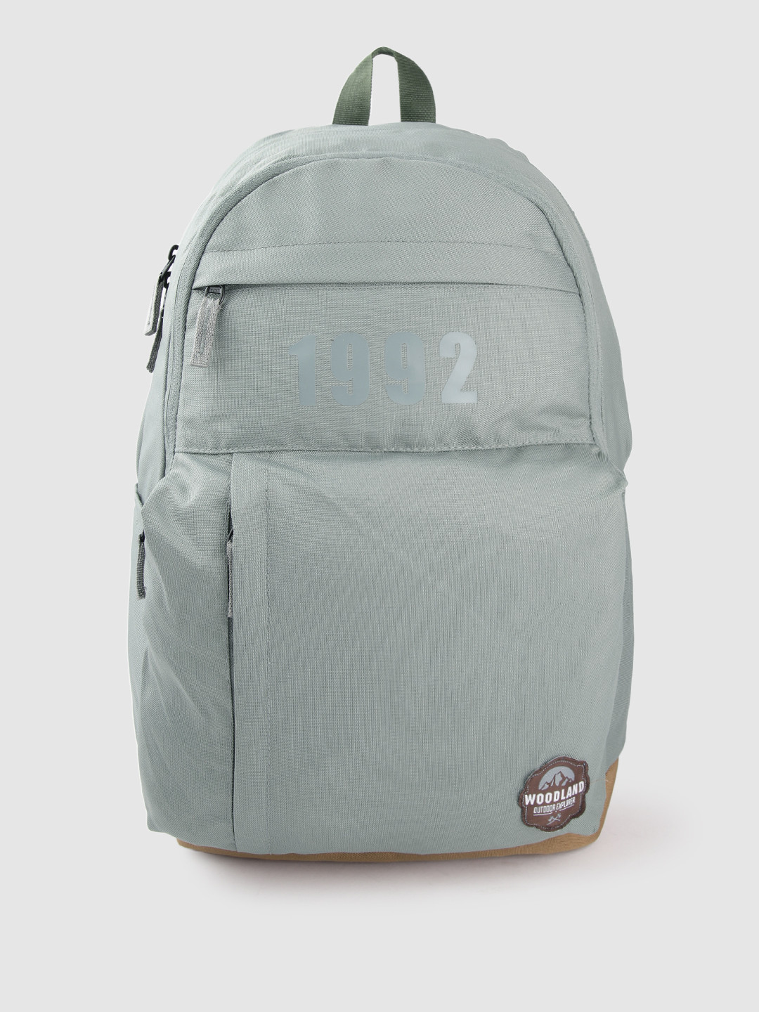 

Woodland Men Sage Green Solid Backpack- 21 Litres