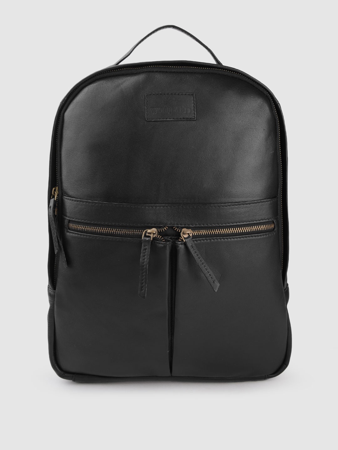 

Woodland Men Black Solid Backpack