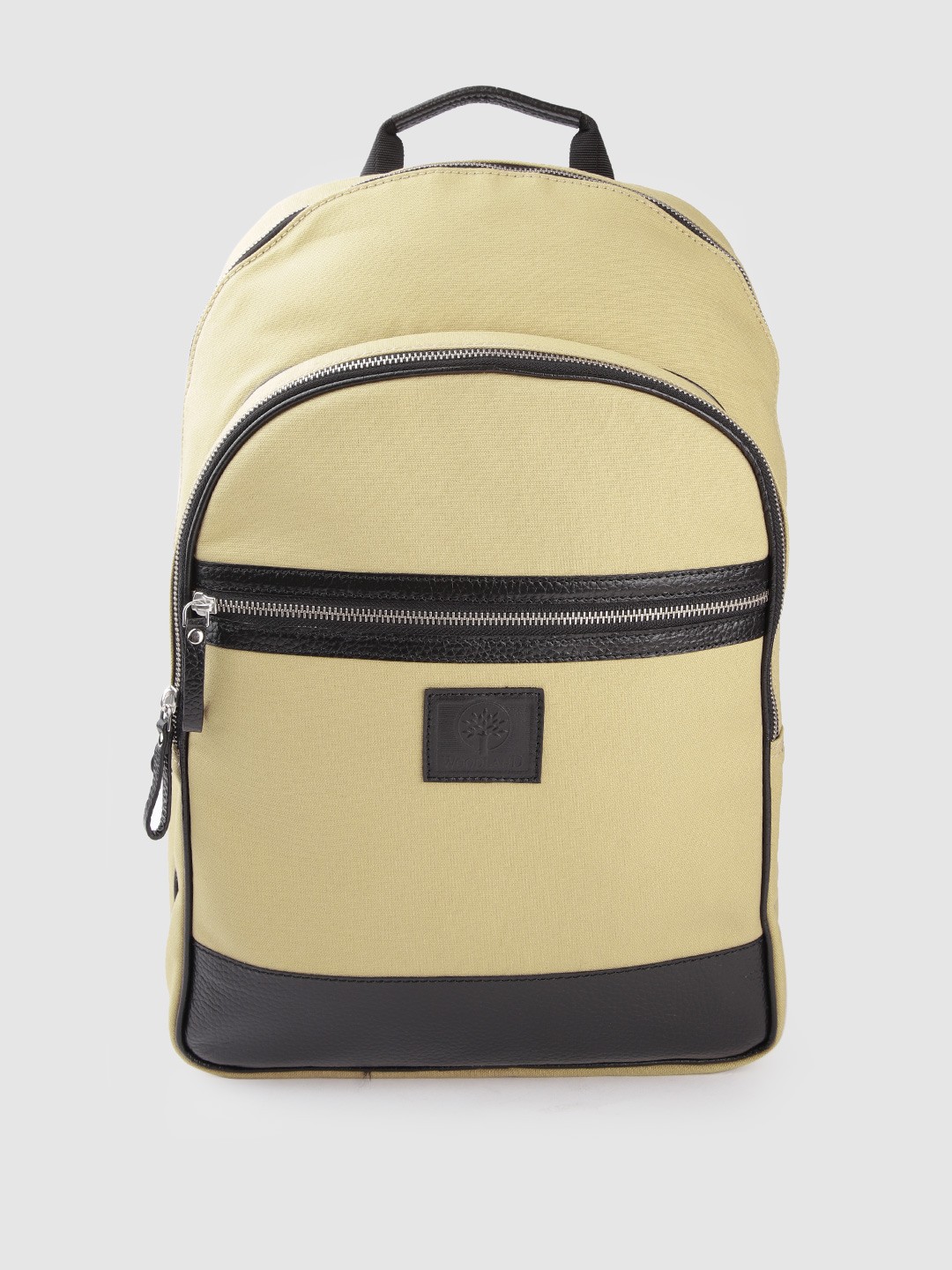 

Woodland Men Khaki & Black Solid Backpack- 19 Litres