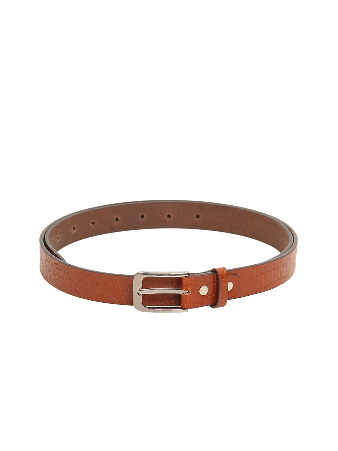 

Calvadoss Women Tan Textured Leather Belt